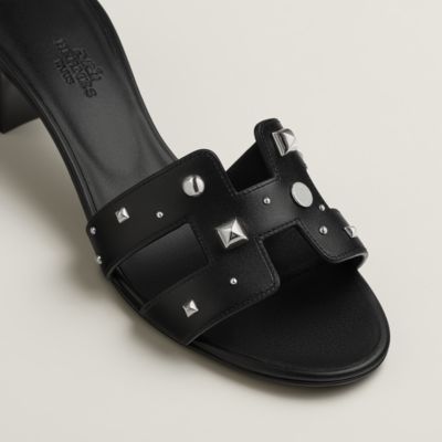 オアジス - ブラック - レディス サンダル＆レザーサンダル | Hermès